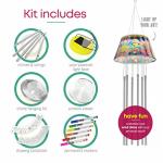 Make Your Own Solar-Powered Light-Up Wind Chime DIY Kit - STEM Toys Fun Science, Summer Craft Gifts for Kids Ages 5-14 Year Old Boys & Girls Arts and Crafts - Kids Art Project, Kid Activities Kits by Dan & Darci