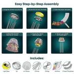 Make Your Own Solar-Powered Light-Up Wind Chime DIY Kit - STEM Toys Fun Science, Summer Craft Gifts for Kids Ages 5-14 Year Old Boys & Girls Arts and Crafts - Kids Art Project, Kid Activities Kits by Dan & Darci