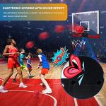 EagleStone Indoor Mini Basketball Hoop Set for Kids with Electronic Score Record and Sounds, Basketball Hoop Over The Door with 2 Balls, Hand Pump Basketball Toy Gifts for Boys Teens Adults by EagleStone