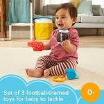 Fisher-Price Tiny Touchdowns Gift Set, 3 football-themed baby toys and teether for infants ages 3 months and up by Fisher-Price