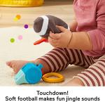 Fisher-Price Tiny Touchdowns Gift Set, 3 football-themed baby toys and teether for infants ages 3 months and up by Fisher-Price