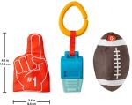 Fisher-Price Tiny Touchdowns Gift Set, 3 football-themed baby toys and teether for infants ages 3 months and up by Fisher-Price