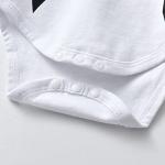 3Pcs Newborn Baby Boy Clothes Summer Short Sleeve Bow Ladies I Have Arrived Romper + Moustache Pants + Hat Outfits Set (Newborn) Grey from 