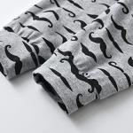 3Pcs Newborn Baby Boy Clothes Summer Short Sleeve Bow Ladies I Have Arrived Romper + Moustache Pants + Hat Outfits Set (Newborn) Grey from 