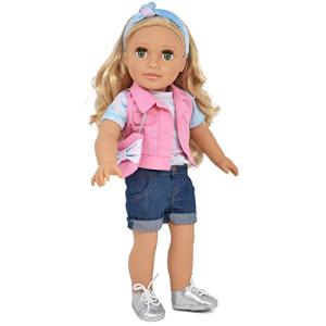 18 Inch Girl Doll, Fashion Doll with Fine Blond Hair for Styling Clothes Shoes and Accessories Princess Doll for Girls and Kids from Gift Boutique