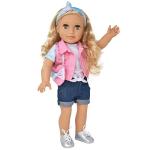 18 Inch Girl Doll, Fashion Doll with Fine Blond Hair for Styling Clothes Shoes and Accessories Princess Doll for Girls and Kids from Gift Boutique