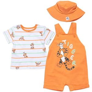 Disney Winnie the Pooh Tigger Baby Boys 3 Piece Set: Overalls T-Shirt Hat6-9 Months from Bentex Group, Inc.