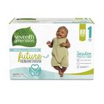 Seventh Generation Baby Diapers, Size 1, 80 Count, Super Pack, for Sensitive Skin by AmazonUs/SEVM7