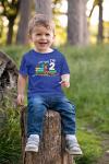 Unordinary Toddler 2nd Birthday Shirt boy Chugga Chugga Two Two Train im Two Year Old Second Birthday (Charcoal Blue, 2y) from 