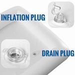 Kurala 4 PCS Inflatable Serving Bar, Salad Ice Tray Food Drink Containers, BBQ Picnic Pool Party Supplies Buffet Luau Cooler, with a Drain Plug from 