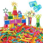 500 PCS Building Toy Building Blocks Bars Different Shape Educational Construction Engineering Set 3D Puzzle,Interlocking Creative Connecting Kit, Great STEM Toy for 3-12 Year Old Boys and Girls from JuanYue