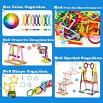 500 PCS Building Toy Building Blocks Bars Different Shape Educational Construction Engineering Set 3D Puzzle,Interlocking Creative Connecting Kit, Great STEM Toy for 3-12 Year Old Boys and Girls from JuanYue