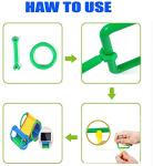 500 PCS Building Toy Building Blocks Bars Different Shape Educational Construction Engineering Set 3D Puzzle,Interlocking Creative Connecting Kit, Great STEM Toy for 3-12 Year Old Boys and Girls from JuanYue