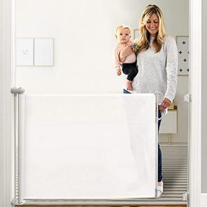 Momcozy Retractable Baby Gate, 41" Tall, Extends up to 71" Wide, Child Safety Baby Gates for Stairs, Doorways, Hallways, Indoor, Outdoor from Momcozy