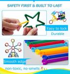 500 PCS Building Toy Building Blocks Bars Different Shape Educational Construction Engineering Set 3D Puzzle,Interlocking Creative Connecting Kit, Great STEM Toy for 3-12 Year Old Boys and Girls from JuanYue