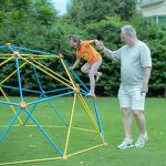 ULTRAPOWER SPORTS Geometric Dome Climber Climbing Jungle Gym Playground Outdoor Indoor Backyard Climbing Toys for Kids Toddler Baby Over 3 Years Old 10 FT Support 1000 Lbs Blue&Yellow from ULTRAPOWER SPORTS
