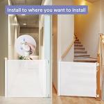 Momcozy Retractable Baby Gate, 41" Tall, Extends up to 71" Wide, Child Safety Baby Gates for Stairs, Doorways, Hallways, Indoor, Outdoor from Momcozy