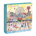 Galison Michael Storrings 500 Piece Jigsaw Puzzle for Families, Summer at The Amusement Park Scene, Great Family Puzzle to Enjoy Together by Galison
