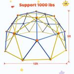 ULTRAPOWER SPORTS Geometric Dome Climber Climbing Jungle Gym Playground Outdoor Indoor Backyard Climbing Toys for Kids Toddler Baby Over 3 Years Old 10 FT Support 1000 Lbs Blue&Yellow from ULTRAPOWER SPORTS