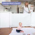 Momcozy Retractable Baby Gate, 41" Tall, Extends up to 71" Wide, Child Safety Baby Gates for Stairs, Doorways, Hallways, Indoor, Outdoor from Momcozy