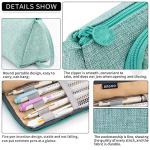 EASTHILL Large Capacity Pencil Case Pen Bag Pouch Holder Multi-slot School Supplies For Middle High School Office College Teen Girl Adult Simple Storage Mint Green by ANGOO