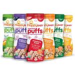 Happy Baby Organics Superfood Puffs, Variety Pack, 2.1 Ounce, Pack of 6 (Flavors may Vary) from Nurture, Inc.