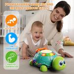 Letapapa Baby Toys 6 -12 Months, Crawling Musical Turtle Toy with Lights & Sounds, Infants Toy for 12-18 Months Baby Boys & Girlsï¼Educational Development Toys Gift for 1 2 3 Year Old Toddlers from Letapapa