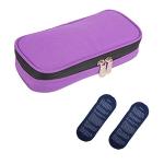 Apollo Walker Insulin Cooler Travel Case Diabetic Medication Cooler with 2 Ice Packs and Insulation Liner(Purple) from TAWA