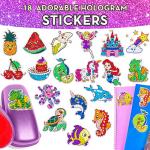 Big Gem Art Diamond Painting Kits for Kids with Storage Case, Jewelry, Keychains, Stickers and More - Craft Kit with Unicorn and Mermaid - Arts and Crafts for Girls and Boys - Toys and Gifts All Ages from BRYTE