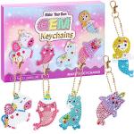 Nardoll Arts and Crafts for Kids Ages 8-12 - Create Your Own Gem Keychains by Number - 5D Diamond Painting Kits Creativity for Girls Boys Toddler Teens Ages 3-5 4-6 6-8 10-12 from Nardoll