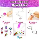 Big Gem Art Diamond Painting Kits for Kids with Storage Case, Jewelry, Keychains, Stickers and More - Craft Kit with Unicorn and Mermaid - Arts and Crafts for Girls and Boys - Toys and Gifts All Ages from BRYTE