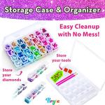 Big Gem Art Diamond Painting Kits for Kids with Storage Case, Jewelry, Keychains, Stickers and More - Craft Kit with Unicorn and Mermaid - Arts and Crafts for Girls and Boys - Toys and Gifts All Ages from BRYTE