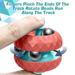 Orbit Ball Toy, Fidget Cube Puzzle Ball Spinning Toy, Track Infinite Flip Change Puzzle Games Novelty Creative Stress Relieve Toys for Kids Children Adults (1, Red) by WUQID