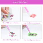 Nardoll Arts and Crafts for Kids Ages 8-12 - Create Your Own Gem Keychains by Number - 5D Diamond Painting Kits Creativity for Girls Boys Toddler Teens Ages 3-5 4-6 6-8 10-12 from Nardoll