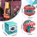 Orbit Ball Toy, Fidget Cube Puzzle Ball Spinning Toy, Track Infinite Flip Change Puzzle Games Novelty Creative Stress Relieve Toys for Kids Children Adults (1, Red) by WUQID