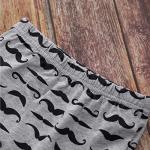 Tikoubabe Newborn Baby Boy Outfits Clothes Infant Cotton Cute Hipster Romper + Long Pants + Hat 3 Pcs Ladies I Have Arrived Mustache hat 70cm White Grey, 0-6 Months from 