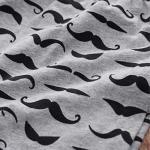 Tikoubabe Newborn Baby Boy Outfits Clothes Infant Cotton Cute Hipster Romper + Long Pants + Hat 3 Pcs Ladies I Have Arrived Mustache hat 70cm White Grey, 0-6 Months from 