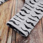 Tikoubabe Newborn Baby Boy Outfits Clothes Infant Cotton Cute Hipster Romper + Long Pants + Hat 3 Pcs Ladies I Have Arrived Mustache hat 70cm White Grey, 0-6 Months from 