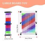 Sensory Fidget Toys Board Game, 3D Pin Art Handprint Impression Sculpture Toy for Autistic ADHD Toddlers Children Adults, Novelty Toys Gifts for Girls Boys, Colorful from MICKYU