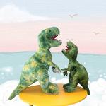 AIXINI Stuffed Dinosaur Plush Giant T-Rex Toy - 23.6" Lifelike Stuffed Tyrannosaurus Animal for Boys Kids, Green by Yizheng City jili toys Coï¼. Ltd