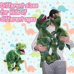 AIXINI Stuffed Dinosaur Plush Giant T-Rex Toy - 23.6" Lifelike Stuffed Tyrannosaurus Animal for Boys Kids, Green by Yizheng City jili toys Coï¼. Ltd