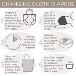 Harlow Baby Cloth Pocket Diapers 7 Pack, 7 Bamboo Inserts, 1 Wet Bag by Nora's Nursery from Nora's Nursery