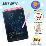 LCD Writing Tablet 10-Inch, Doodle Board Drawing Tablet for 3 4 5 6 7 8 Year Old Kids, Erasable Electronic Doodle Pads for Toddlers, Learning Educational Toys Gifts-Pink by ZHIMEI