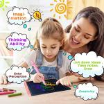 LCD Writing Tablet 10-Inch, Doodle Board Drawing Tablet for 3 4 5 6 7 8 Year Old Kids, Erasable Electronic Doodle Pads for Toddlers, Learning Educational Toys Gifts-Pink by ZHIMEI