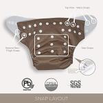 Harlow Baby Cloth Pocket Diapers 7 Pack, 7 Bamboo Inserts, 1 Wet Bag by Nora's Nursery from Nora's Nursery