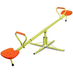 Nova Microdermabrasion Kids Seesaw Swivel Teeter-Totter Home Playground Equipment, 360 Degrees Rotating Safe, Outdoor Fun for Kids, Toddlers, Boys, Children (2 Seats) by Nova Microdermabrasion