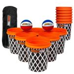 BasketPongâ¢ Giant Yard Pong X Basket Ball Game with Durable Balls and Buckets - Outdoor Game for Lawn, Backyard and Beach - Set Includes 12 Buckets, 2 Basket Balls and a Carrying Bag by BasketPong