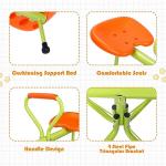 Nova Microdermabrasion Kids Seesaw Swivel Teeter-Totter Home Playground Equipment, 360 Degrees Rotating Safe, Outdoor Fun for Kids, Toddlers, Boys, Children (2 Seats) by Nova Microdermabrasion