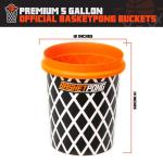BasketPongâ¢ Giant Yard Pong X Basket Ball Game with Durable Balls and Buckets - Outdoor Game for Lawn, Backyard and Beach - Set Includes 12 Buckets, 2 Basket Balls and a Carrying Bag by BasketPong