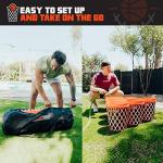 BasketPongâ¢ Giant Yard Pong X Basket Ball Game with Durable Balls and Buckets - Outdoor Game for Lawn, Backyard and Beach - Set Includes 12 Buckets, 2 Basket Balls and a Carrying Bag by BasketPong
